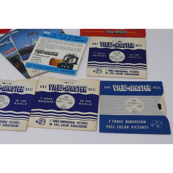 Sawyers View Master 3-D Stereoscope & View Master Reels Lot - Picture 10 of 12